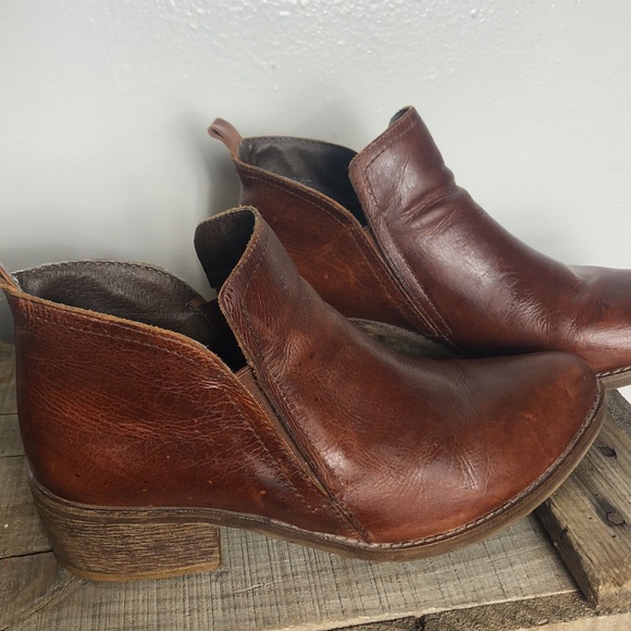 Anthropologie Matisse Leather Ankle Boot Booties Sz 8 - Picture 8 of 8